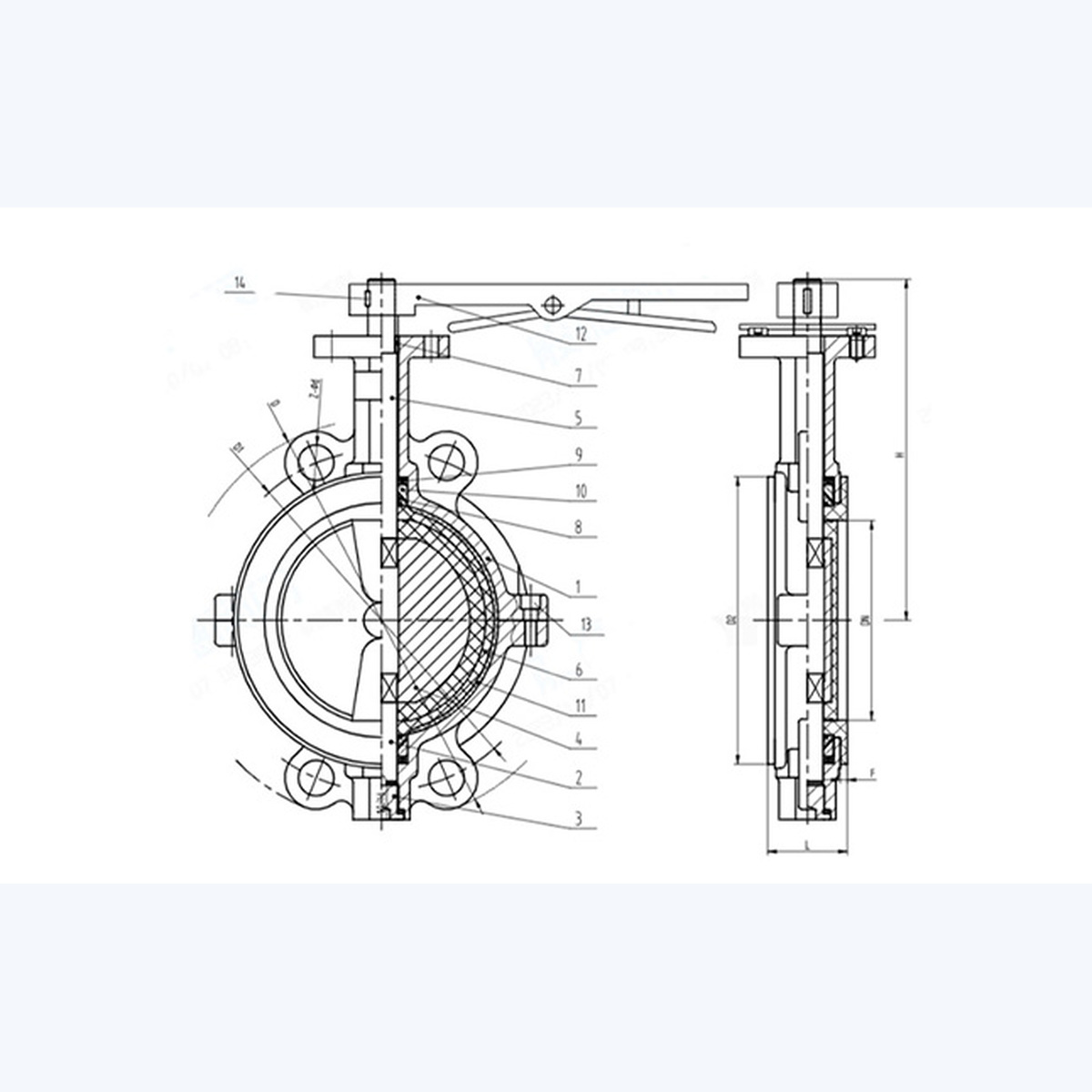 D71F4-16C Butterfly Valve