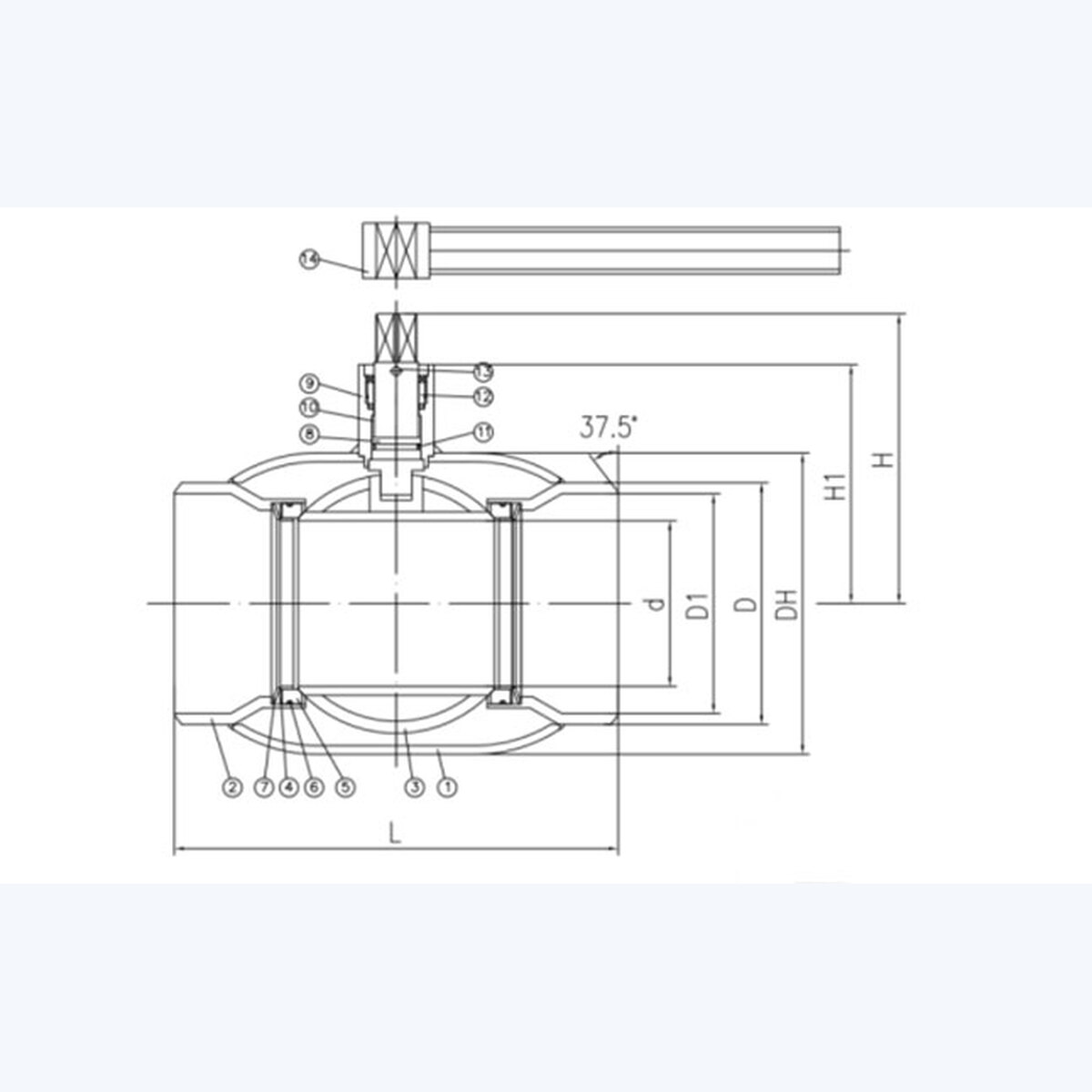 Q61F-25C Ball Valve