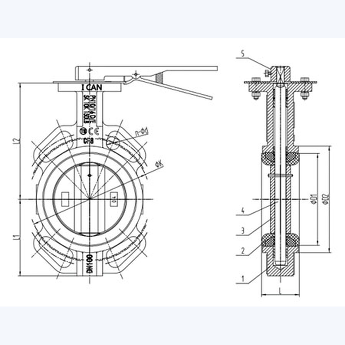 D71X-16P Butterfly Valve