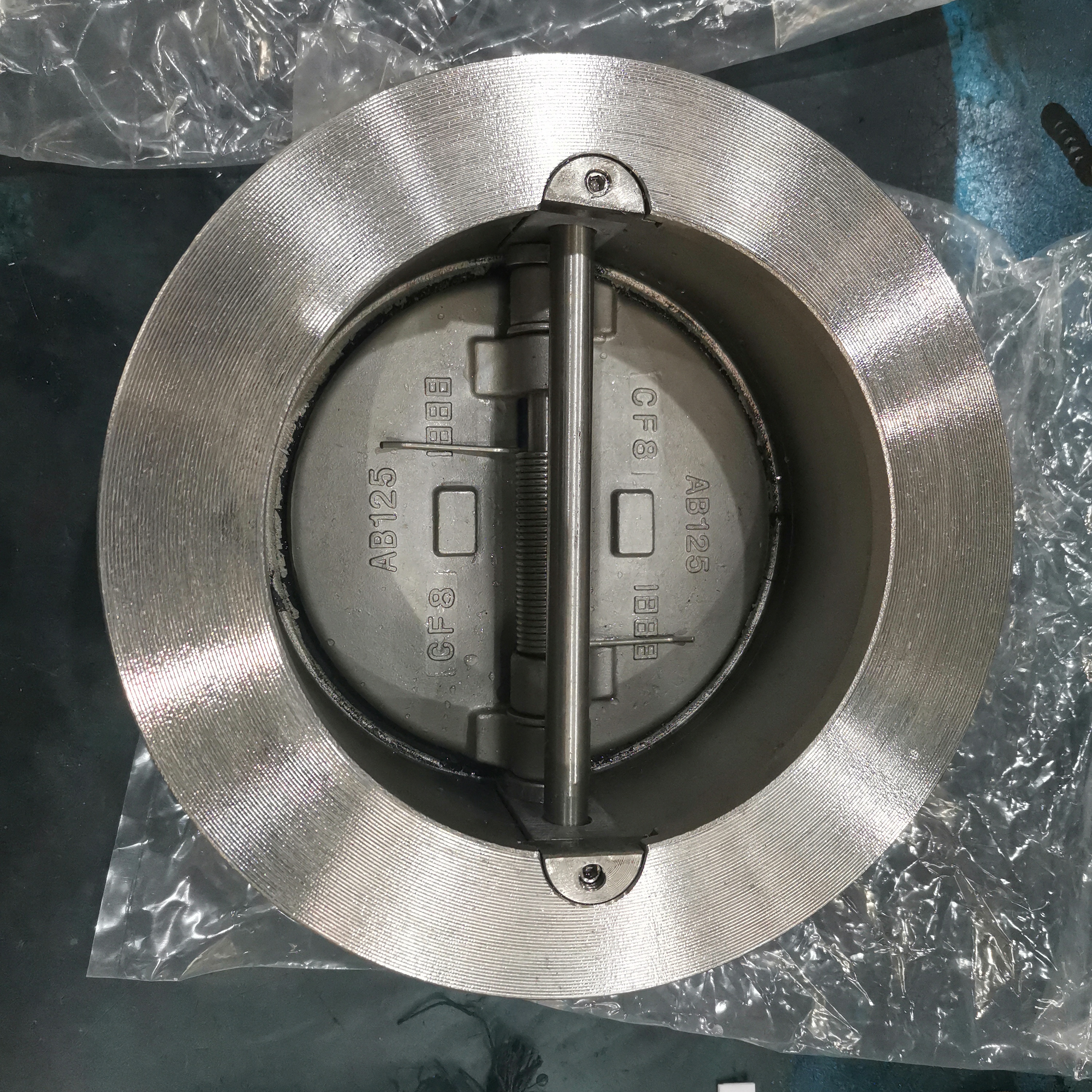 API594 CF8 wafer check vavle dual disc stainless steel