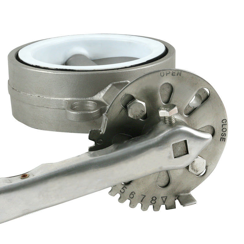 PTFE Stainless Steel Wafer Butterfly Valve