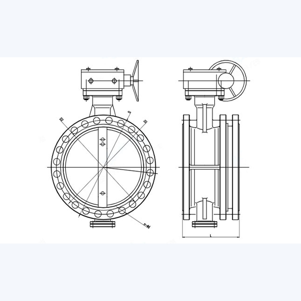 SD341X-10 Butterfly Valve