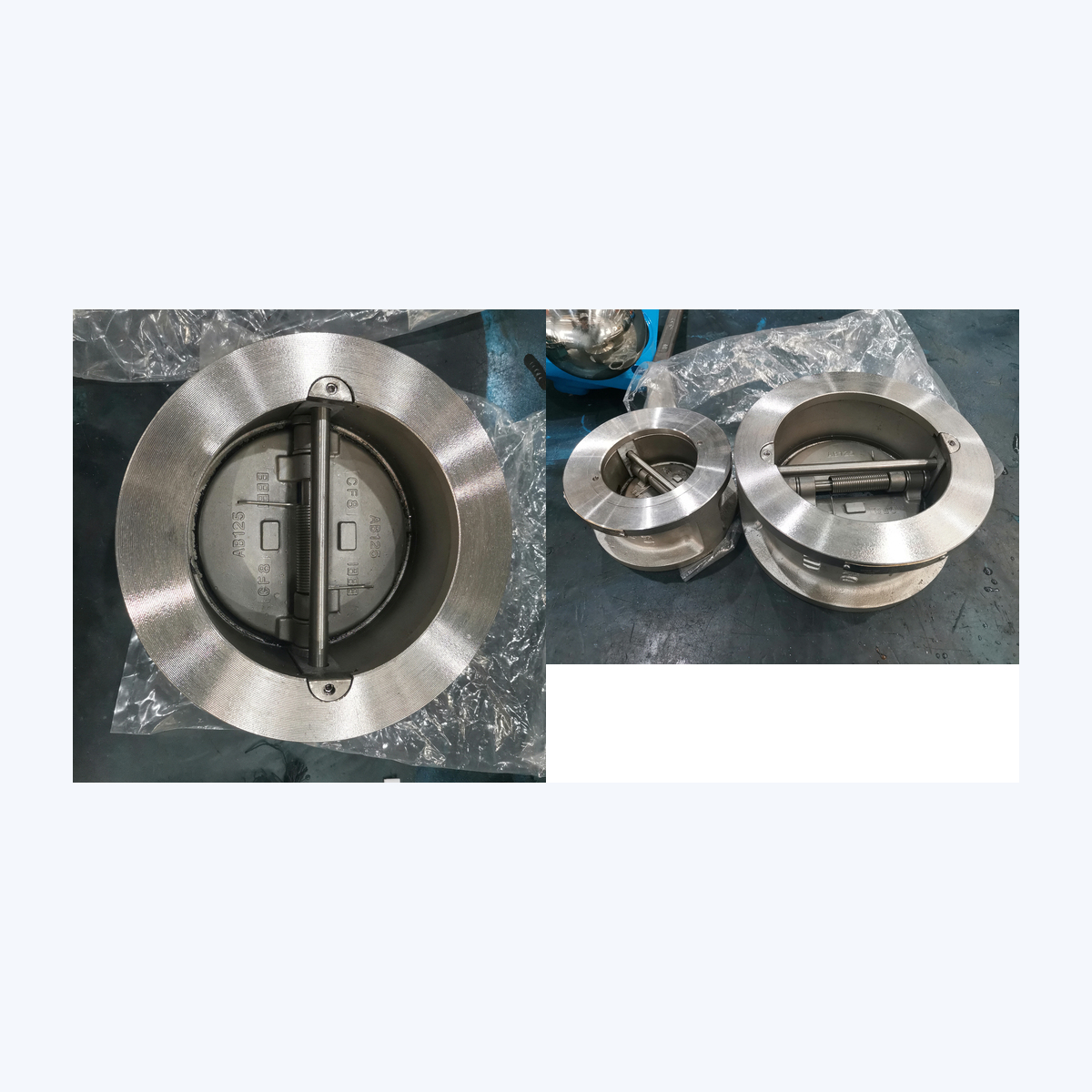 API594 CF8 wafer check vavle dual disc stainless steel