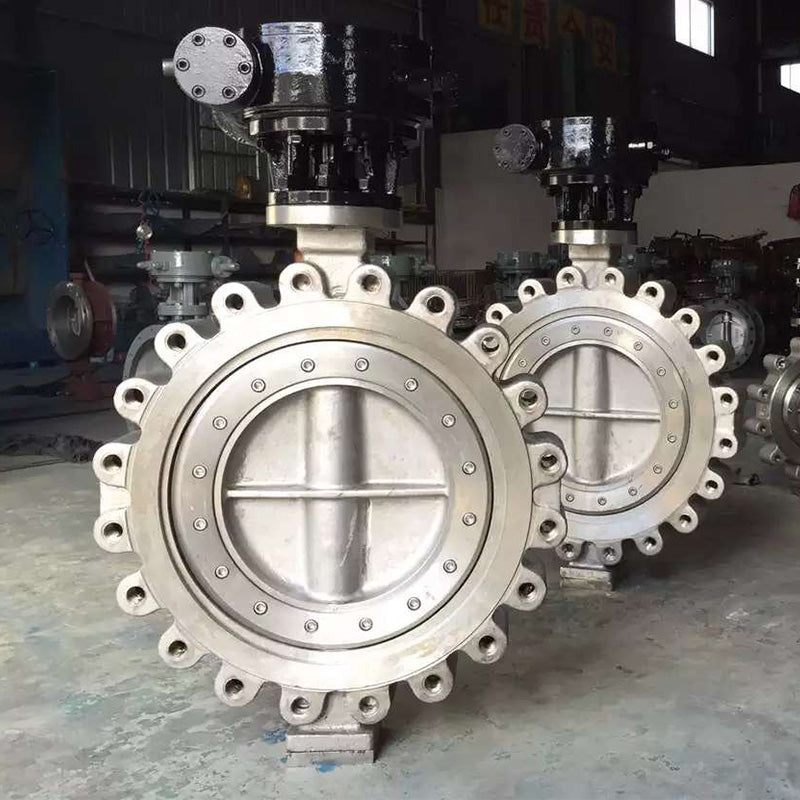 Triple eccentric carbon steel lug butterfly valve